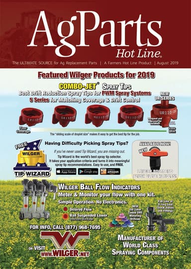 Ag Parts Hot Line August 2019