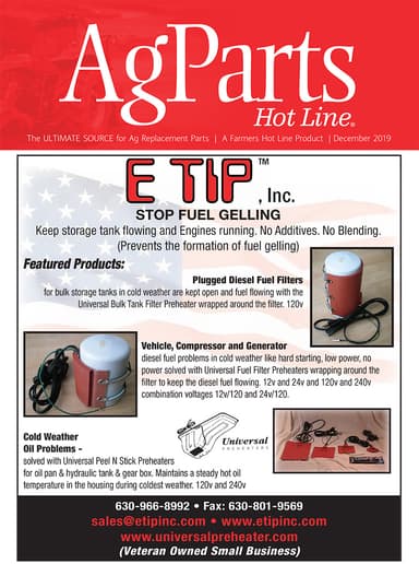 Ag Parts Hot Line December 2019