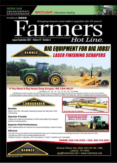 Farmers Hot Line Southern/Plains August/September 2021