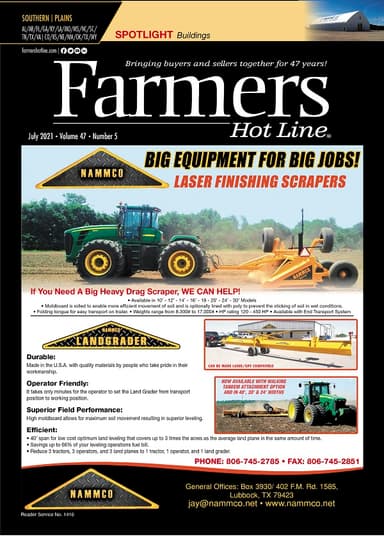 Farmers Hot Line Southern/Plains July 2021