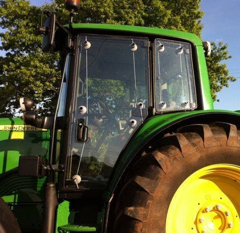 Polycarbonate Tractor Guard Protects Windshields